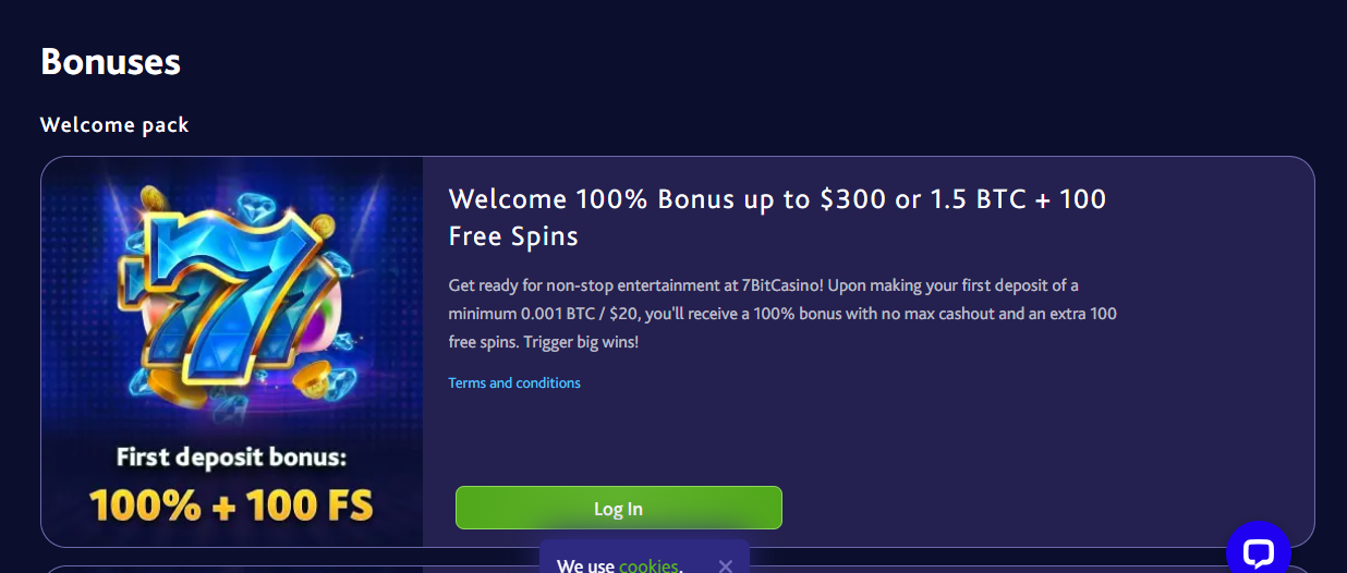 7 Bit Casino Bonus and Promotions